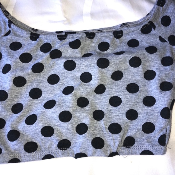 3 crop tops elephant polka dot cleavage opening - Picture 6 of 11